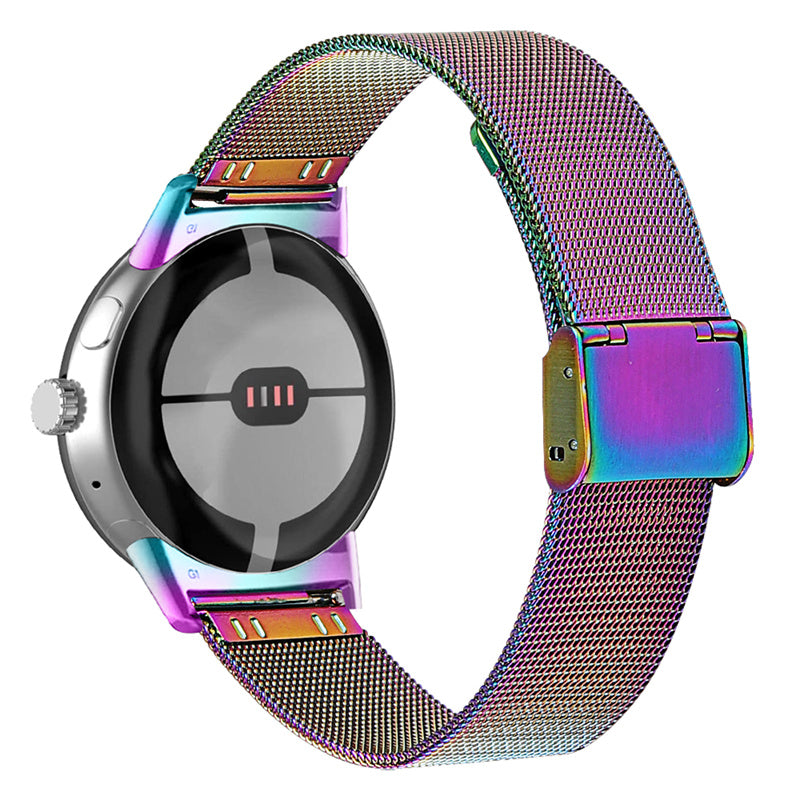 For Google Pixel Watch 2 Pixel Watch Milanese Mesh Smart Watch Band Stainless Steel Replacement Wrist Strap with Buckle For Google Pixel Watch 2 Pixel Watch Milanese Mesh Smart Watch Band Stainless Steel Replacement Wrist Strap with Buckle